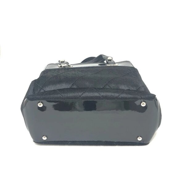 CHANEL A34208 CC CC Mark Paris Biarritz PM Tote Bag Black/SilverHardware - Picture 4 of 12